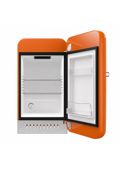 Elektromarla Retro Minibar Mini Buzdolabı Turuncu