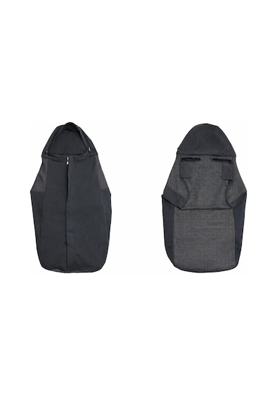 Ubeybi 4 Mevsim Bebek Arabası Ve Ana Kucağı %100 Pamuklu Tulum Footmuff 0-12 Ay - Gri
