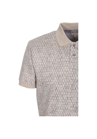 Erkek Polo Yaka Tişört Vizon Slim Fit Ribanalı Kol Pamuklu Baskılı T-shirt Ncs Jeans 1253-vizon Vizon