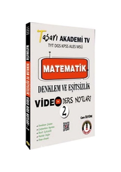 Tasarı Tyt Dgs Kpss Ales Msü Matematik Denklem Eşitsizlik Video Ders Notları