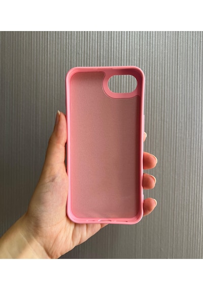 Apple Uyumlu iPhone 16e Logolu İçi Kadife Silikon Lansman Kılıf