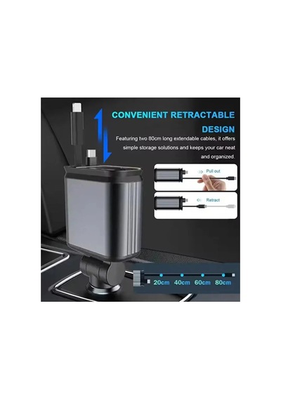 Led Işık Tavan Aydınlatmalı 66w 4 1 Çift Kablolu Hızlı Şarj 3.4a Araç İçi Çakmaklık Şarj Aleti Diğer 58409469