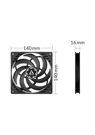 Arctic P14 Slim PWM PST AR-ACFAN00268A 14 CM Kasa Fanı
