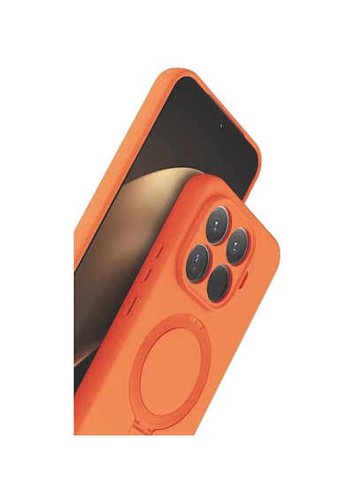 Newface Xiaomi Mi 15t Pro Regal Magsafe Standlı Kapak - Turuncu