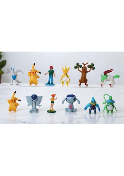 Pokemon Go Plus Anime Versiyon Pikachu 12li Aksiyon Figür Oyuncak Oyun Koleksiyon Seti 57958 Pokemon