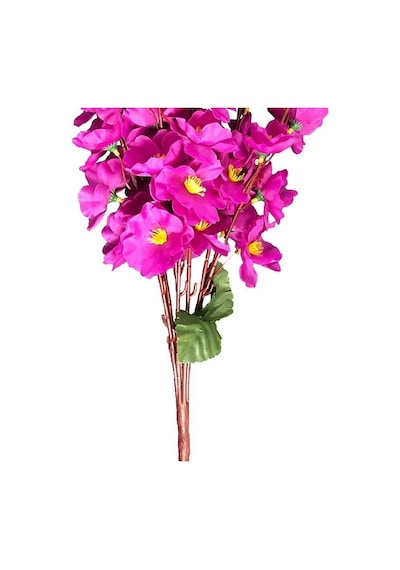 Nettenevime Yapay Çiçek Bahardalı Japon Kiraz Çiçeği 7 Dallı 57 CM Mor
