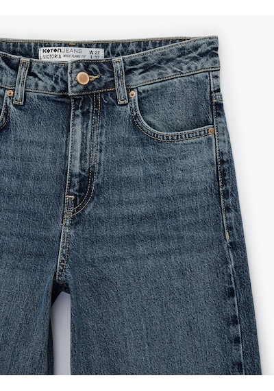 Koton Düğmeli Cepli Normal Bel Pamuklu Rahat Kalıp İspanyol Paça Denim Pantolon Orta İndigo 6sal40059md İndigo Koton Düğmeli Cepli Normal Bel Pamuklu Rahat Kalıp İspanyol Paça Denim Pantolon Orta İndigo 6sal40059md İndigo