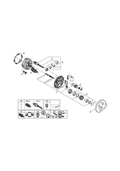 Grohe Grohtherm Smartcontrol Çift Valfli Akış Kontrollü Ankastre Termostatik Duş Bataryası Entegre Duş Kolu Ile - 29120000 Krom Grohe Grohtherm Smartcontrol Çift Valfli Akış Kontrollü Ankastre Termostatik Duş Bataryası Entegre Duş Kolu Ile - 29120000 Krom