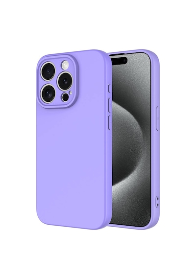Kilifone - Apple Uyumlu iPhone 15 Pro Max - Kılıf İçi Kadife Koruyucu Mara Lansman Kapak - Lila