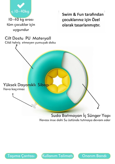Swim & Fun Çocuk Yüzme Kolluğu Içi Süngerli / Tamir Seti