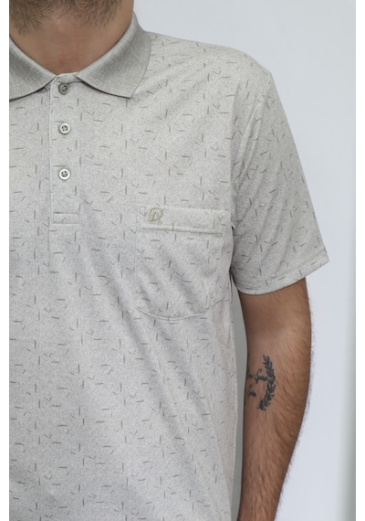 Santa Dmctekstil Erkek Desenli Klasik Kesim Rahat Kalıp Tek Cepli Polo Yaka Düğmeli T-shirt Koyu Bej Santa Dmctekstil Erkek Desenli Klasik Kesim Rahat Kalıp Tek Cepli Polo Yaka Düğmeli T-shirt Koyu Bej