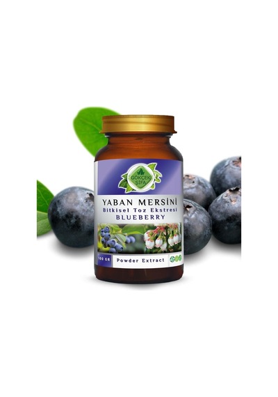 Gökçek Şifa Yaban Mersini Blueberry Toz Ekgerginliki 100 Gr Cam Kavanoz