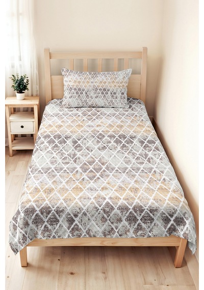 Geometrik Bej Tek Kişilik Pike Takımı - Modern Bakır Gri 160x220 Cm Kapitone Mevsimlik Yatak Örtüsü Kırık Şafak Gölgeliği Geometrik Bej Tek Kişilik Pike Takımı - Modern Bakır Gri 160x220 Cm Kapitone Mevsimlik Yatak Örtüsü Kırık Şafak Gölgeliği