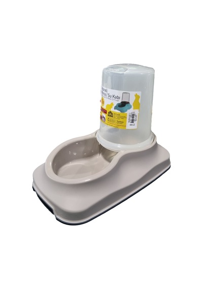 Irak Plastik Hazneli Mama ve Su Kabı 1500 ML