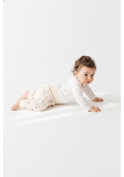 Tiffany Baby & Kids Krooboy Organik Tasarımlı Patiksiz Alt Ekru
