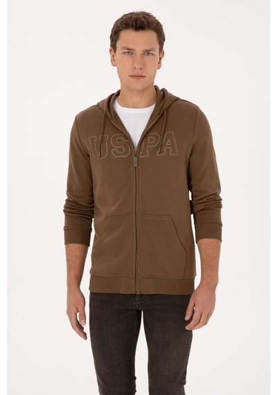 U.s. Polo Assn. Erkek Haki Hırka Örme 50313719-vr027 Haki