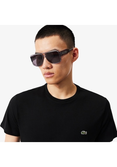 Lacoste Erkek Regular Fit Bisiklet Yaka T-shirt Siyah