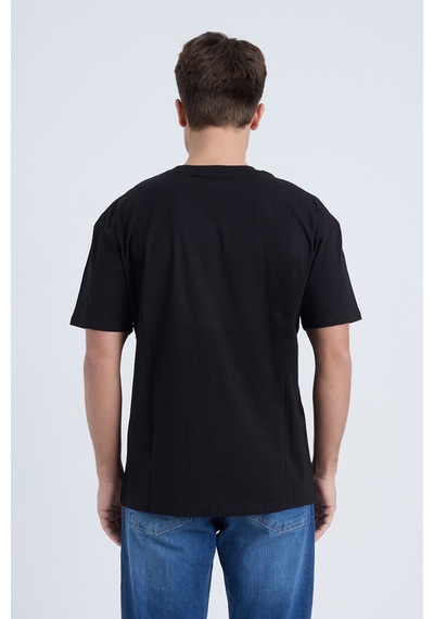 Velvoria Unisex Oversize Rıdıng Sınce Baskılı Siyah Renk T-shirt