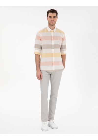 Pierre Cardin Erkek Haki Gömlek Desenli 50303448-vr027 Haki