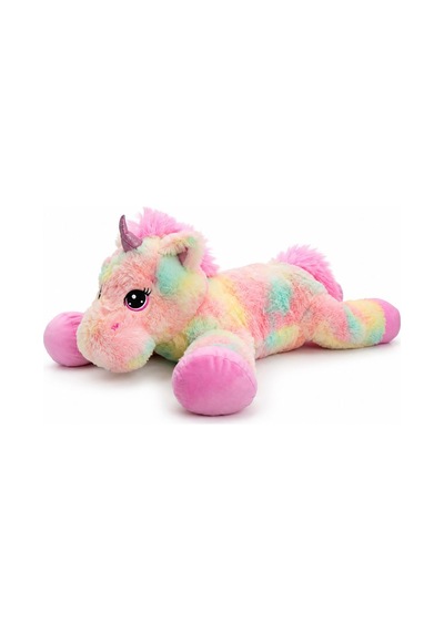 Yatan Unicorn Peluş 100 Cm Çok Renkli