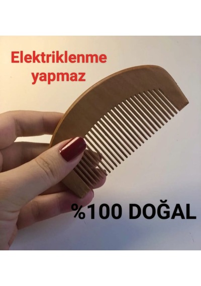 5'li Ahşap Tarak Seti Geniş Ve Dar Dişli+2 Adet Limon Ağacı+3 Adet Kiraz Ağacı Islak Ve Kuru Kullanıma Uygun 001