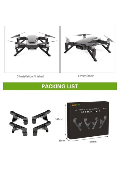 DJI Mavic Air Güvenli Yüksek İniş Ayağı Seti