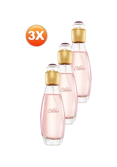 Celebre Kadın Parfüm Edt 50 Ml. Üçlü Set Çiçeksi