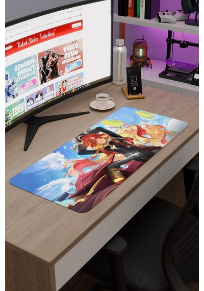 Mavuika Genshin Impact Anime Gacha V1 - 70x30 Xl Gaming Mouse Pad Fare Altlığı
