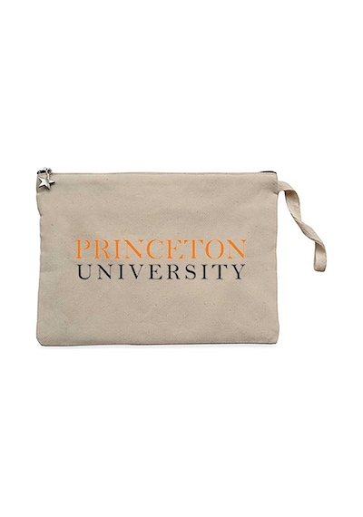 Princeton University Text Krem Clutch Astarlı Cüzdan / El Çantası Krem