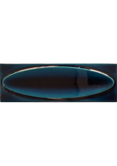 Armada Çini 7x21 Cm Elips Petrol Mavisi Çini Seramik