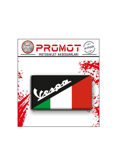 Stıcker Seti Vespa Uyumlu 3d Damla Logo Sticker 7x4cm 3 Nötr