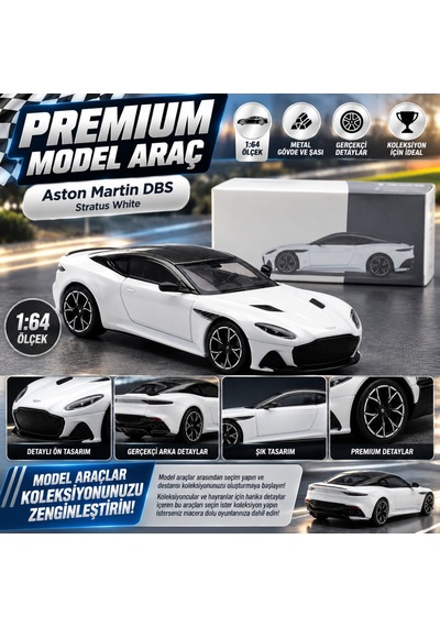1/64 Aston Martin Dbs Stratus White Beyaz
