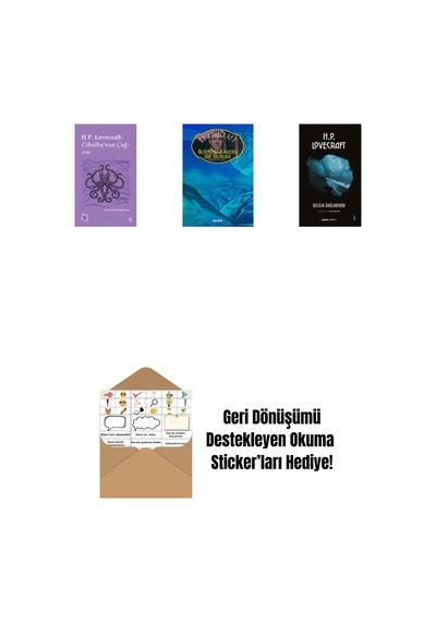 Everest Açıkhava 6 - Cthulhu Nun Çağrısı + Bilinmeyen Kadath'a Düş Yolculuğu + Delilik Dağlarında + Okuma Sticker'ları