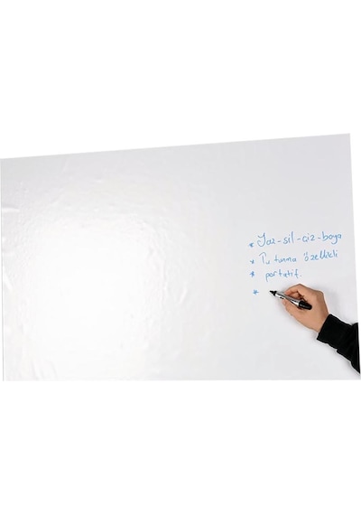 Pratik Kağıt Tahta Sade Beyaz 100x150 Cm 2 Parça