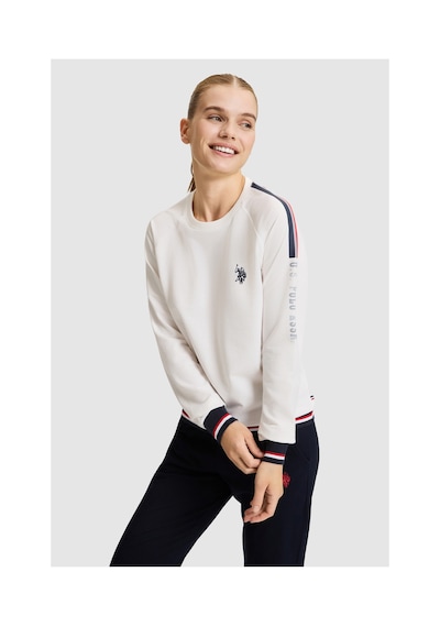 U.S. Polo Assn. Kadın Ekru Pijama Takımı 50333549-vr019 Ecru