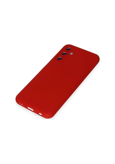 Samsung Uyumlu  Galaxy M34 5g Kılıf Nano İçi Kadife Silikon - Kırmızı