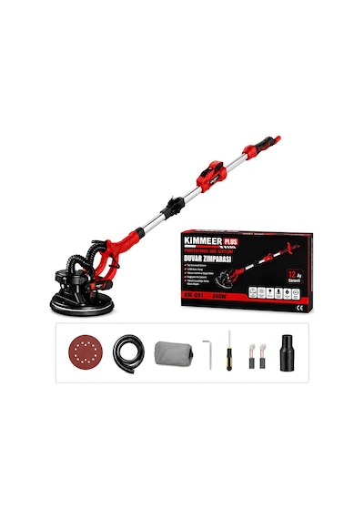 Kimmer Plus Km-091 Duvar Ve Tavan Zımpara Makinesi 880w
