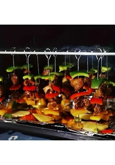 10'lu Paslanmaz Çelik Şiş Seti 20 Cm - Airfryer & Mangal Ttt