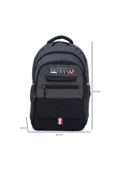 Cambridge Polo Club Hafif Unisex Sırt Çantası gri
