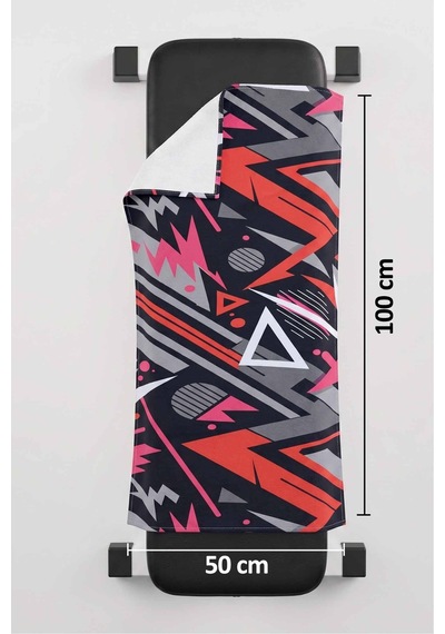 Sports Dijital Baskılı 50x100 Cm Spor Havlusu Sport2 Pembe