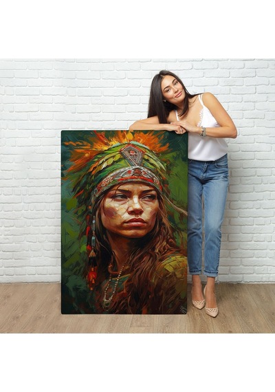 Miyrem^ Canvas Serie Kızıldereli Güzel Kız Tablosu-7774