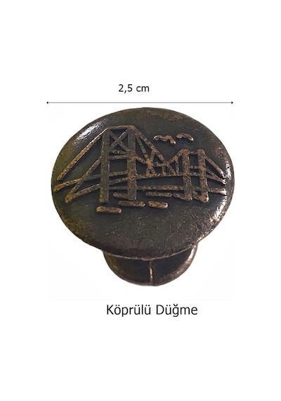 Eymenyapimarket Mobilya Dolap Kulp Düğme Eskitme Tek Vidalı Bakır