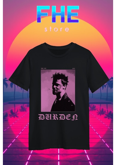 Noıssey Fight Club Tyler Durden Baskılı Kodsiyahsaw Siyah