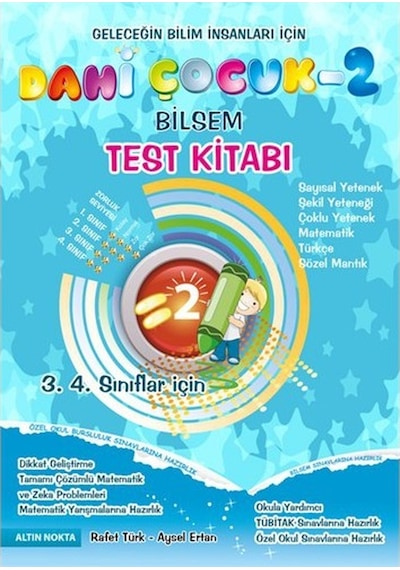 Altın Nokta Yayınevi 3. Sınıf Dahi Çocuk Bilsem Kanguru Olimpiyat Zeka Kitabı