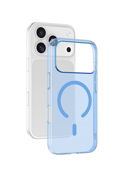 İphone 17 Pro Max Kılıf Sararmaz Ultra İnce Sert Mika Magsafe Kamera Yükseltili Grlpro Bordo