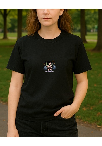 Hugo Boss Buttercup Baskılı T-shirt Siyah