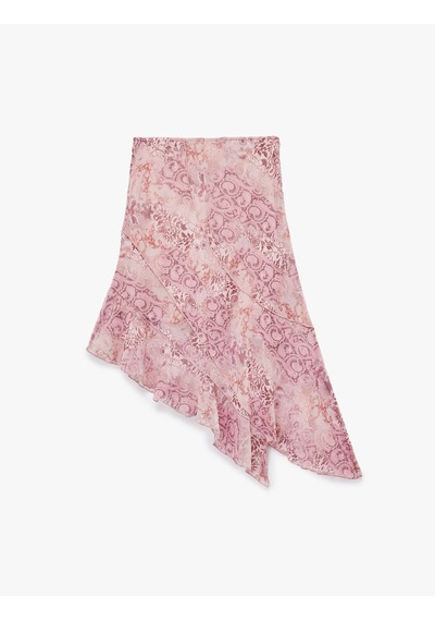 Koton Asimetrik Kesim Yüksek Bel Katlı Midi Tül Etek Pembe Desenli 6wal70010ık Pembe Desenli Koton Asimetrik Kesim Yüksek Bel Katlı Midi Tül Etek Pembe Desenli 6wal70010ık Pembe Desenli