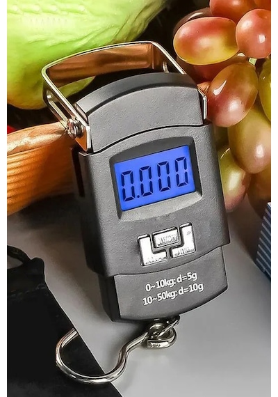 Mobee Wh50 Bavul Valiz El Çantası Ağırlık Ölçme Tartısı Minik Lcd Ekranlı Kilogram Ölçme Terazisi