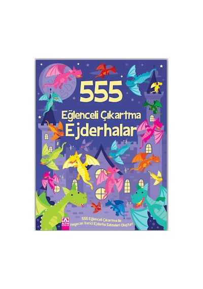 1 Ad. Dev Boyama + 555 Eğlenceli Çıkartma Seti 6 Ad.- Dünya, Ejderhalar, Dinozorlar, Hayvanlar, Denizin Derinlikleri, Kediler Ve Köpekler