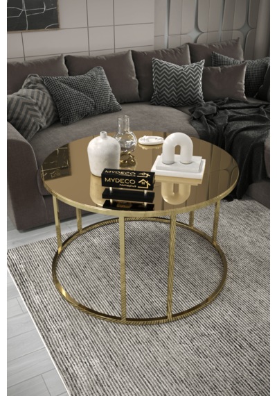 Çift Bacak C Orta & C Zigon Set Gold Kaplama Bronz Ayna Altın - Bronz